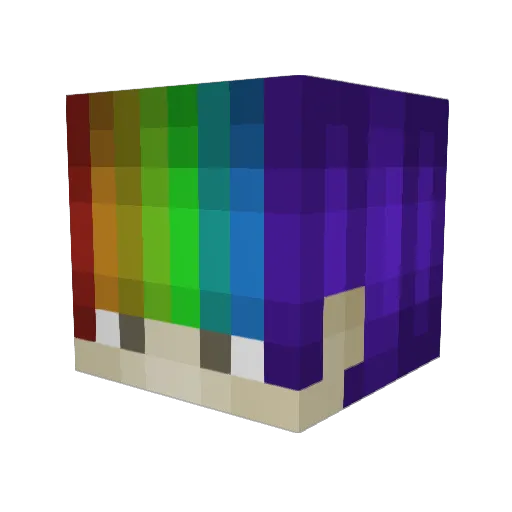 letti123 Minecraft avatar head, 3D render