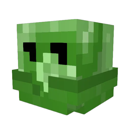 lettucce Minecraft avatar head, 3D render