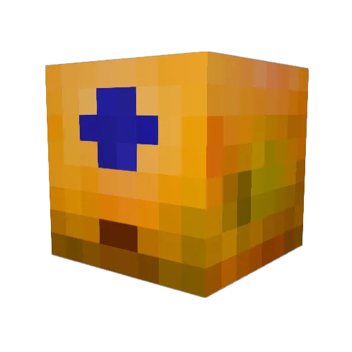 letur18 Minecraft avatar head, 3D render