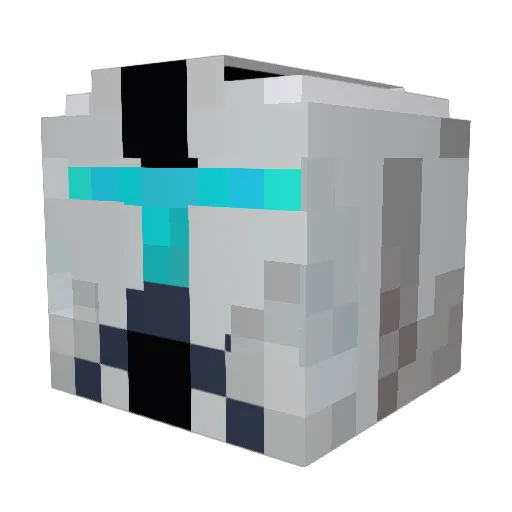 letzrush Minecraft avatar head, 3D render