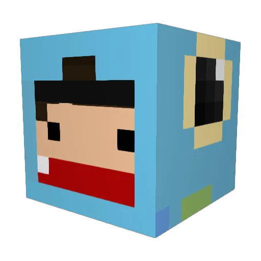 leuftbeimir38 Minecraft avatar head, 3D render