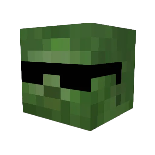 leumut Minecraft avatar head, 3D render