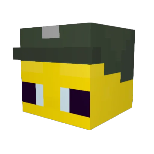 leungcp24 Minecraft avatar head, 3D render