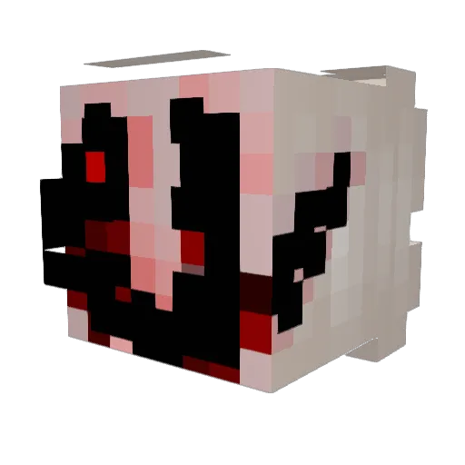 leutte Minecraft avatar head, 3D render