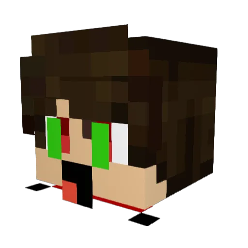 lev_c Minecraft avatar head, 3D render