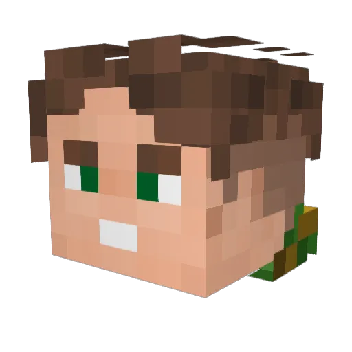 lev_yakov Minecraft avatar head, 3D render