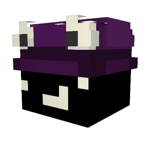 levakov_ Minecraft avatar head, 3D render