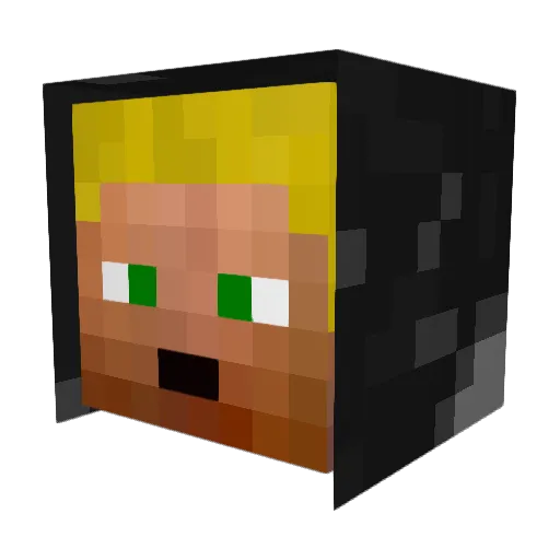 levea1 Minecraft avatar head, 3D render