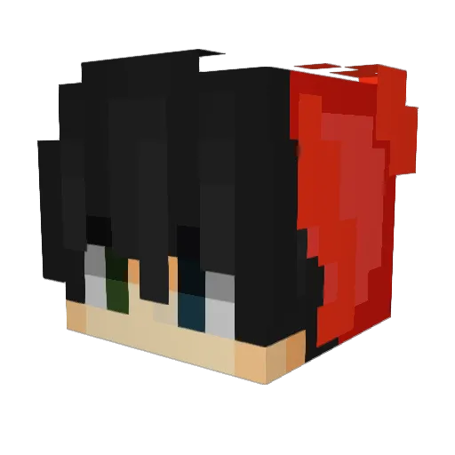 levebre Minecraft avatar head, 3D render