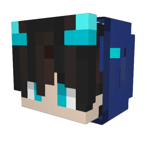 level223 Minecraft avatar head, 3D render