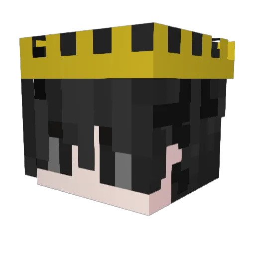 levelchen Minecraft avatar head, 3D render