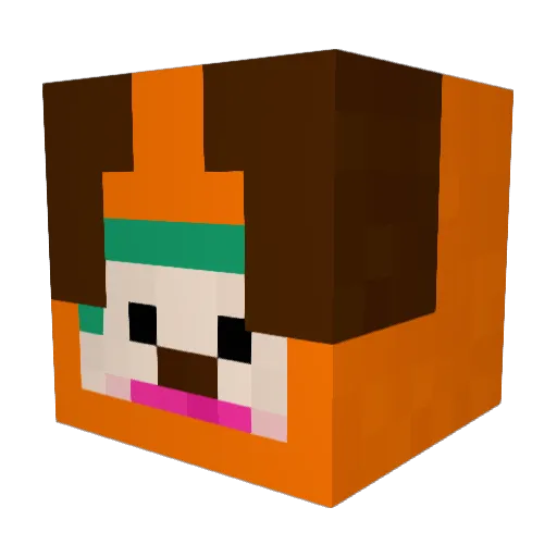 levepachi2 Minecraft avatar head, 3D render