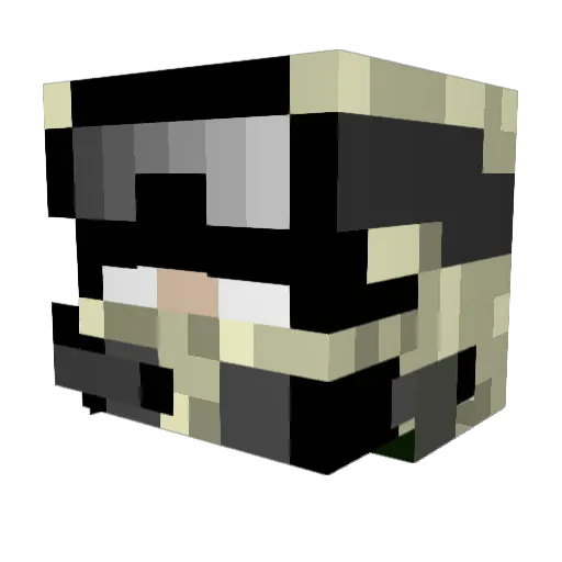 leverkill Minecraft avatar head, 3D render