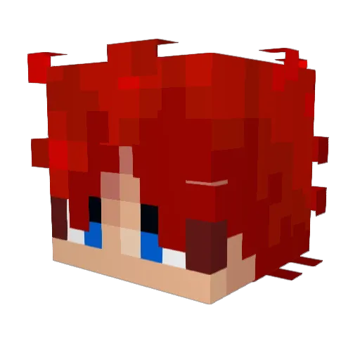 leves_UwU Minecraft avatar head, 3D render