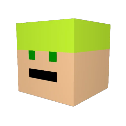 levi49ers Minecraft avatar head, 3D render