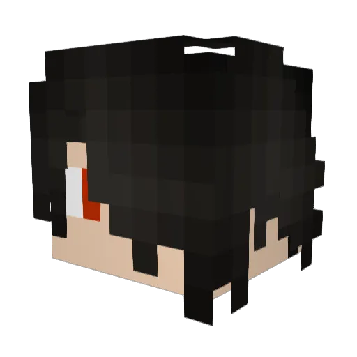 levil1 Minecraft avatar head, 3D render