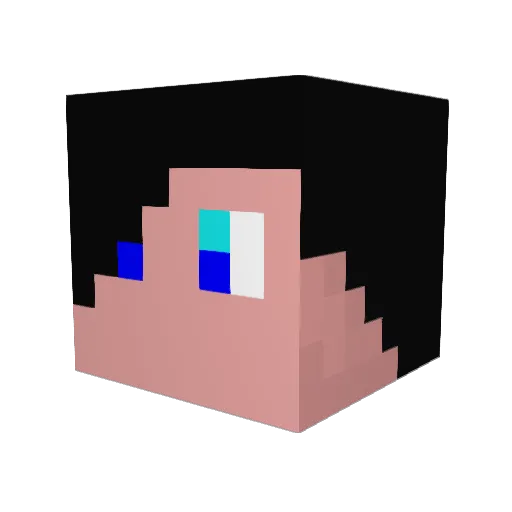 levineca Minecraft avatar head, 3D render