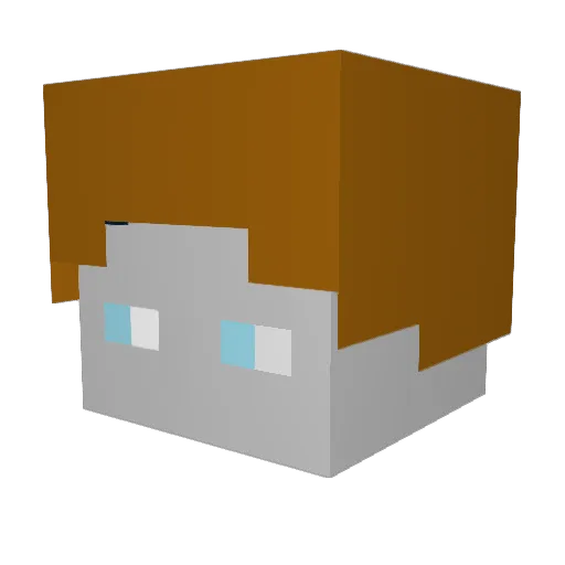 levininio Minecraft avatar head, 3D render
