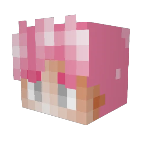 levishay Minecraft avatar head, 3D render