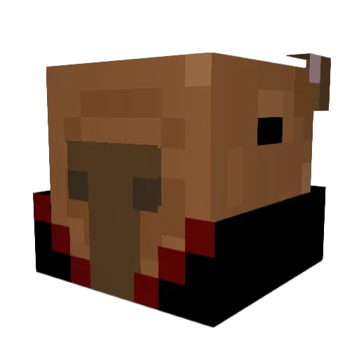 levisls Minecraft avatar head, 3D render