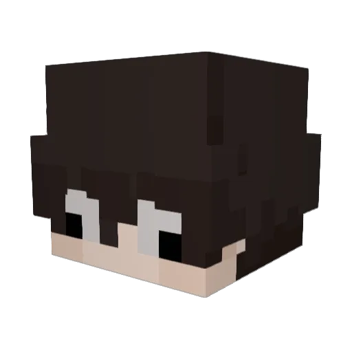 levlarp Minecraft avatar head, 3D render