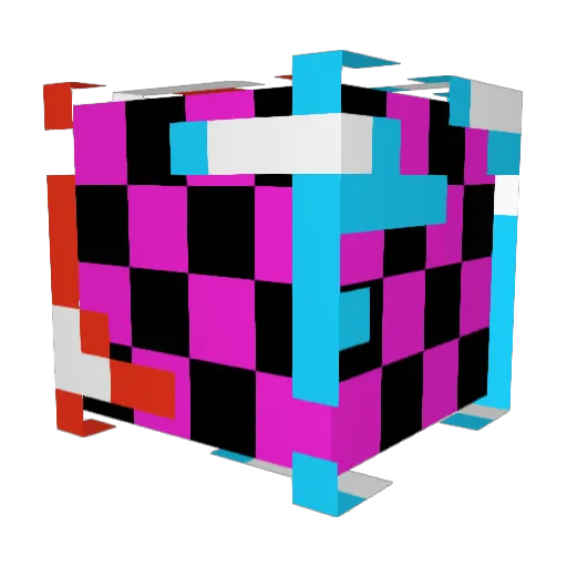 levlevel Minecraft avatar head, 3D render