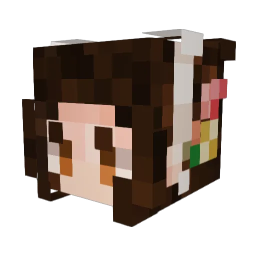 levnev Minecraft avatar head, 3D render