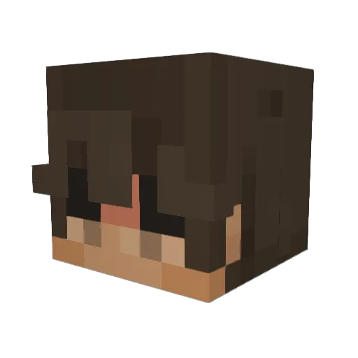 levopheds Minecraft avatar head, 3D render