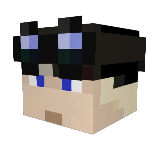 levs Minecraft avatar head, 3D render