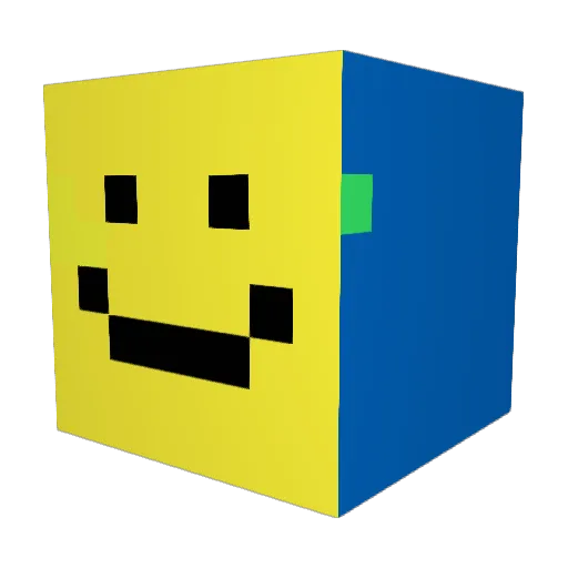 lewandokoko Minecraft avatar head, 3D render