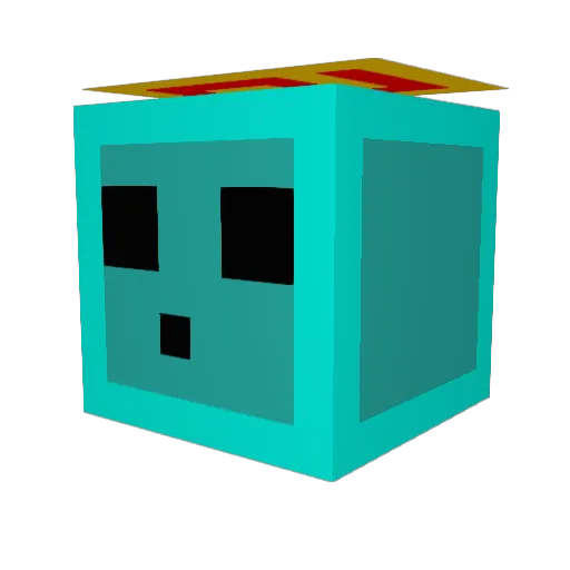 lewandro Minecraft avatar head, 3D render