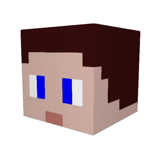 lewcam98 Minecraft avatar head, 3D render