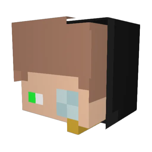 lewin00 Minecraft avatar head, 3D render