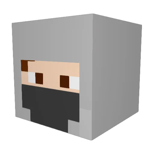 lewis2002108 Minecraft avatar head, 3D render