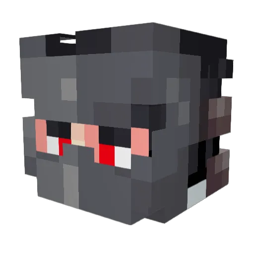lewisguo Minecraft avatar head, 3D render