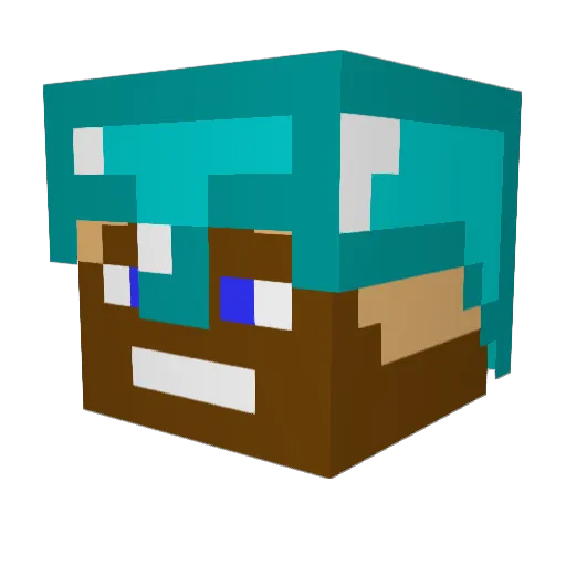 lewisguy35 Minecraft avatar head, 3D render
