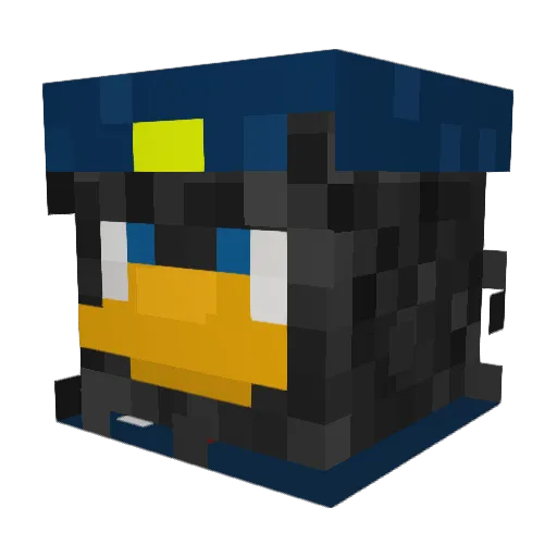 lewistorrin Minecraft avatar head, 3D render