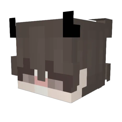 lewisxb Minecraft avatar head, 3D render