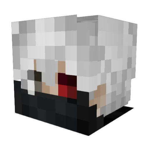 lewizzz Minecraft avatar head, 3D render