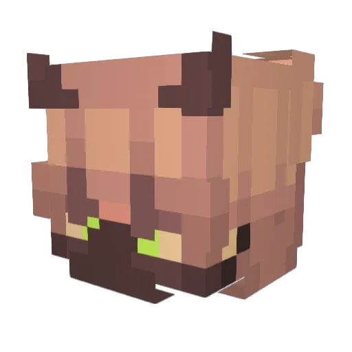 lewpick36 Minecraft avatar head, 3D render