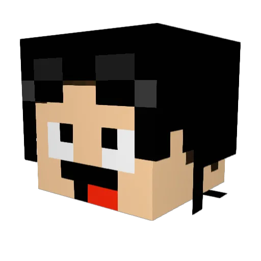 lewthegod Minecraft avatar head, 3D render