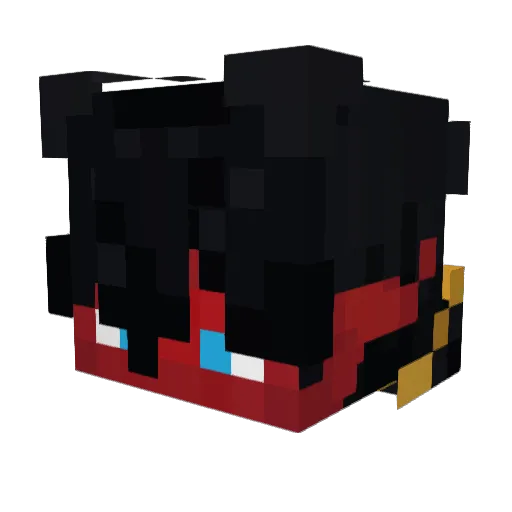 lewuat Minecraft avatar head, 3D render
