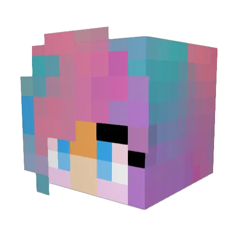 lex1014 Minecraft avatar head, 3D render