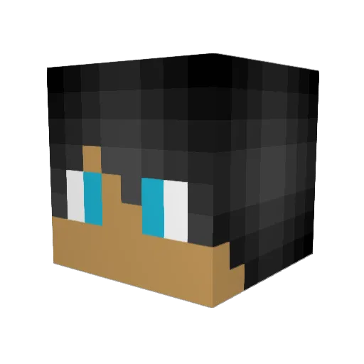 lex153 Minecraft avatar head, 3D render