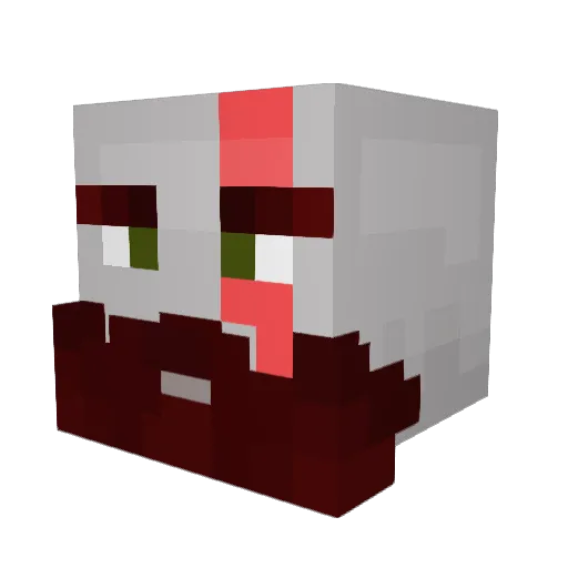 lex_pic Minecraft avatar head, 3D render
