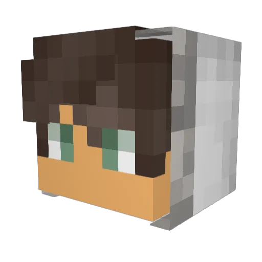 lex_stargaming Minecraft avatar head, 3D render