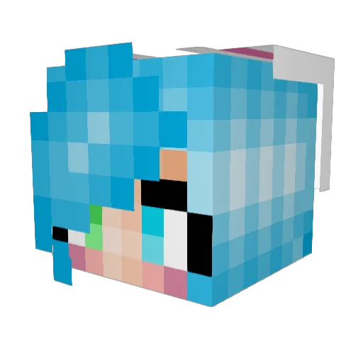 lex_vanity Minecraft avatar head, 3D render