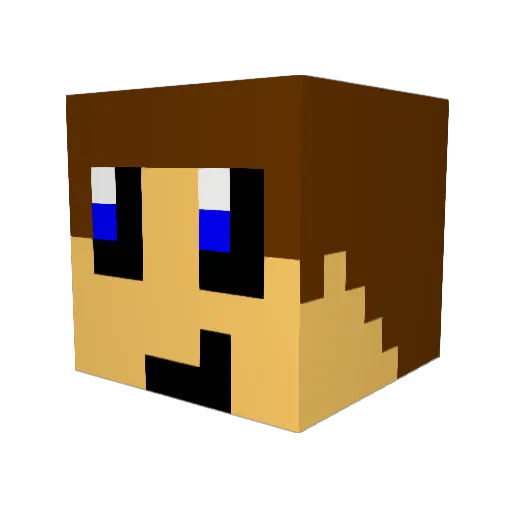 lexa319 Minecraft avatar head, 3D render