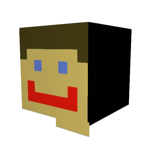 lexbian17 Minecraft avatar head, 3D render