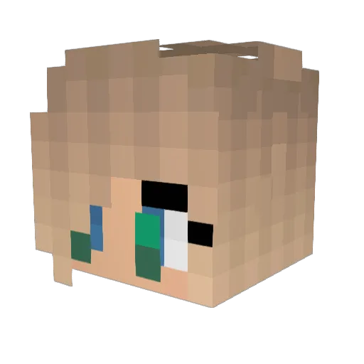 lexdotcom Minecraft avatar head, 3D render